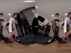 아시안, 큰 가슴, 미친, 일본인, 사무실, 쓰리섬, 매춘부