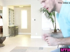 Perverted painter fucked his three asian teen muses