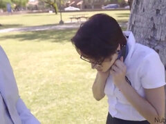 Brunetta, Schizzo di sborra, Dominazione, Fetish, Lesbica, Scolara, Ragazza, Tette