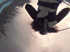 아마추어, 아기, 흑갈색 머리, 풀, 공개적인, 혼자, 청소년, 수중