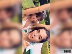 Perse, Alusvaatteet, Ulkona, Uima allas, Julkinen, Laiha, Teini, Tissit