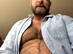 Daddy, Homo, Harig, Masturbatie, Naakt, Alleen