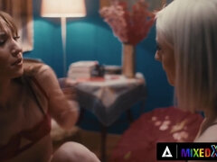 顔面騎乗, 足フェチ, レズビアン, なめる, 小柄, オマンコ, ティーン, タイ