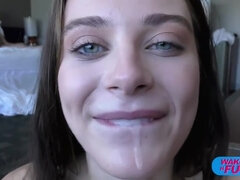 Blasen, Braunhaarige, Kehlenfick, Hd, Masturbation, Pov, Flotter dreier