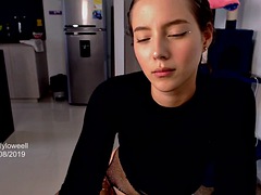 Slim Colombian girl with a pretty face entertains herself every day showing her naughtiest side and her naked body in