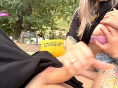 Любители, Минет, Сперма во рту, На публике, Русские