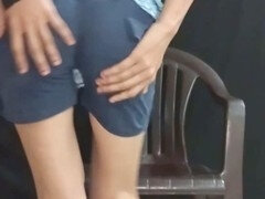 18, 대학교, 핸드잡, 집에서 만든, 인도인, 수음, 보지, 청소년