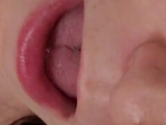 18 jaar, Mooi, Bruinharig, Orgasme, Kut duiken, Alleen, Tiener