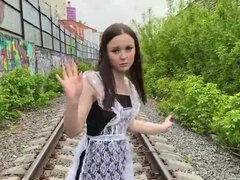 18, Amatör, Baben, Avsugning, Brunett, Hembiträde, Stockings, Tatuering