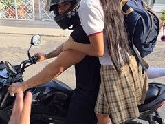 Verga grande, Universidad, Corridas, Corridas faciales, Latina, Medias largas, Adolescente, Uniforme