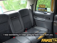 Myla Elyse lives for anal in a fake British taxi