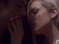 Anal, Stor røv, Stor pik, Blondine, Pik sutte, Hundestilling, Teenager, Bryster