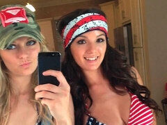 素人, ビキニ, 指いじり, キス, オナニー, 剃毛, ストリッピング, オッパイの