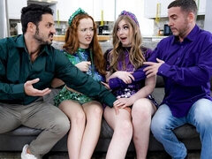 Grosser arsch, Grosser schwanz, Grosse titten, Blasen, Hundestellung, Rotschopf