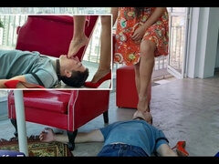 Amatør, Kvinde dominans, Fod fetish, Hæle, Mor jeg gerne vil kneppe, Slave