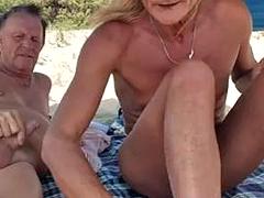 Nudist Beach Stripchat Sex Show, Gigi and Dave, Shemale Girlfriend Nudist Beach Encounter