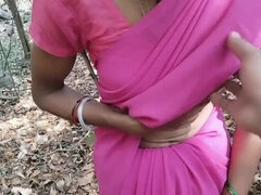 Hot Indian Village Teen Gets Double Dildo Gift from Boyfriend in Forest - Hardcore Outdoor Sex
