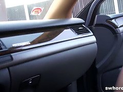 Amateur Czech street hooker is a master at eating cum POV