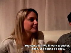 Blonde, Sucer une bite, Tir de sperme, Tchèque, Groupe, Hard, Orgie, Maigrichonne