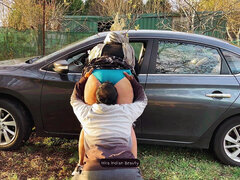 Traseiro, Carrro, Loba, Casal, Facesitting, Maduroa, Público, Xoxota