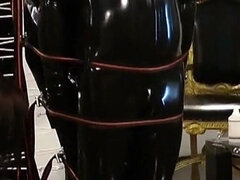 Bondage discipline sadomasochisme, Gebondenheid, Dominatie, Dominante vrouw, Latex, Meesteres, Slaaf, Vastgebonden