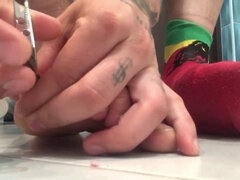 Грязные слова, Ноги, Спандекс, Туалет