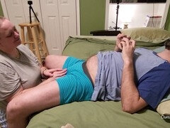 Amatör, Bbw stor vacker kvinna, Par, Creampie, Handjobb, Hemmagjord, Man, Fitta