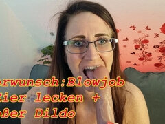 Vibratore, Tedesca amatoriale, Occhiali, Vibratore