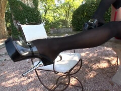 Aziatisch, Bruinharig, Voeten, Fetisj, Voeten fetish, Lesbisch, Kut duiken, Tieten likken