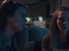 Stellung 69, Arsch, Lecken, Natürlichen titten, Schwestern, Rock, Titten, Nass