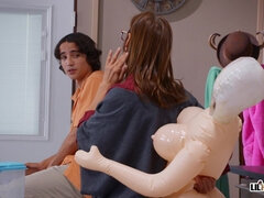 Jato de porra, Facial, Punheta, Latina, Lambendo, Piercing, Xoxota, Punheta com as mamas