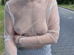 Gros seins, Exhib, Mamelons, De plein air, Polonais, Public, Nénés