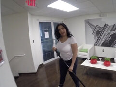 Kimberly Kupps is a sexy cleaning lady