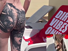 Strand, Blondine, Europäisch, Fingern, Deutsch, Hardcore, Milf, Öffentlich