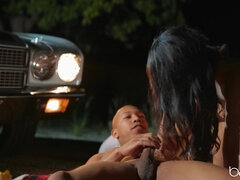 Cunnilingus, Chica, Morena, Polla, Sexo duro, Latina, Perforación, Tetas