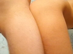 Amateur, Salle de bains, Éjaculation interne, Petite amie, Chatte, Toilettes