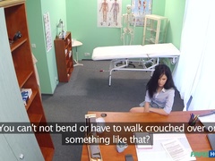 Cul, Sucer une bite, En levrette, Infirmière, Bureau, Pov, Uniforme, Voyeur