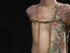 Bondage sadomaso, Bondage, Dominazione, Fetish, Cuio, Magra, Tatuaggi