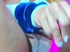 Amaterji, Velika klitoris, Dildo, Ženska, Latinka, Samozadovoljevanje, Solo