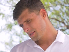 Obciąganie, Brunetka, Europejski, Twarzowy, Hd, Naturalne cycki, Basen, Jazda konna