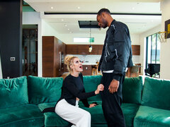 Blondine, Hardcore, Interrassisch, Milf