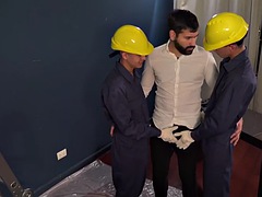 Amateur, Anal, Gay, Guantes, Latina, Flaco, Tatuaje, Trio