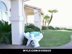 Karen Fisher gets down and dirty with the Easter Bunny in a hot cum-filled romp