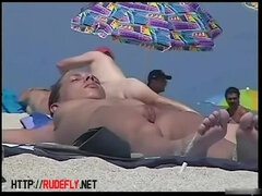 Hot from a nude beach voyeur with naked skinny chicks