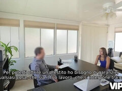 Agent bangs the perfect teen in front of camera for cash