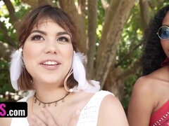 Aziatisch, Lieveling, Mollig, Orgie, Gezichtspunt, Kut duiken, Trio, Tieten likken