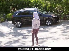 Muslim teen Aaliyah Hadid gets a rough fuck up her ASS! Warning! Watching Aaliyah getting some proper anal pounding will drive you crazy!