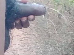 Enthousiasteling, Grote lul, Huisgemaakt, Buiten, Pissen, Openbaar, Mager, Billekoek