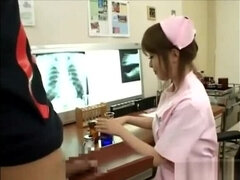 Japanese nurse collecting sperm