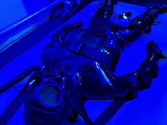 Latex rubber gimp tied and lined with CBT